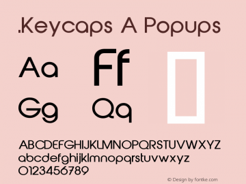 .Keycaps A Popups 10.5d29e15 Font Sample