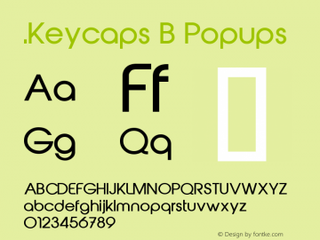 .Keycaps B Popups 10.5d29e15 Font Sample