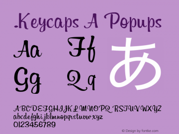 .Keycaps A Popups 10.5d23e8 Font Sample