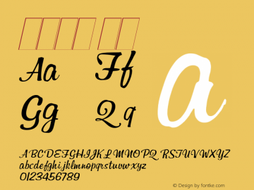 系统字体 斜体 图片样张