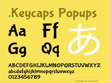 .Keycaps Popups 10.5d23e8 Font Sample