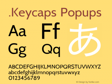 .Keycaps Popups 10.5d23e8 Font Sample