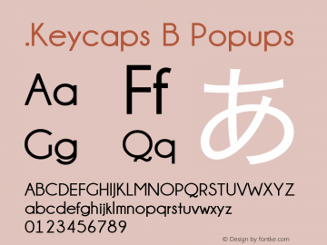 .Keycaps B Popups 10.5d23e8 Font Sample