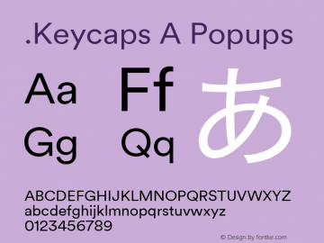 .Keycaps A Popups 10.5d29e15 Font Sample