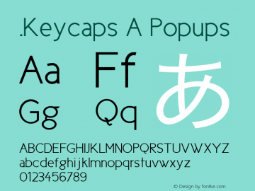 .Keycaps A Popups 10.5d29e15 Font Sample