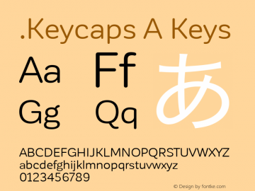 .Keycaps A Keys 10.5d29e15 Font Sample