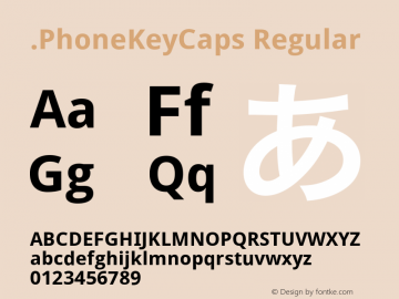 .PhoneKeyCaps Regular 10.1d12e2图片样张