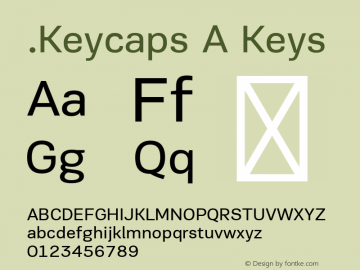 .Keycaps A Keys 10.5d29e15 Font Sample