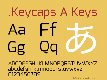 .Keycaps A Keys 10.5d23e8 Font Sample