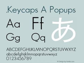 .Keycaps A Popups 10.5d23e8 Font Sample