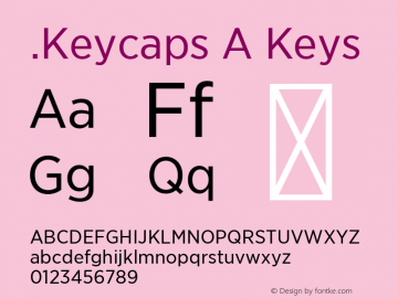 .Keycaps A Keys 10.5d23e8 Font Sample