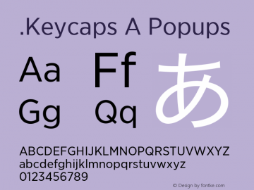 .Keycaps A Popups 10.5d23e8 Font Sample