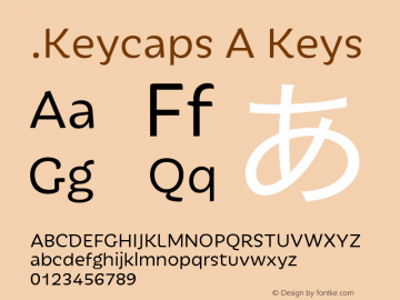 .Keycaps A Keys 10.5d29e15 Font Sample