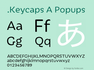 .Keycaps A Popups 10.5d29e15 Font Sample