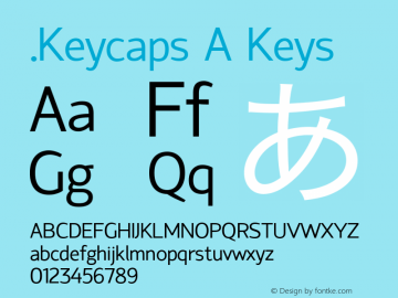 .Keycaps A Keys 10.5d23e8 Font Sample