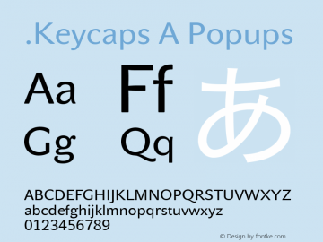 .Keycaps A Popups 10.5d29e15 Font Sample