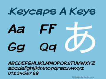 .Keycaps A Keys 10.5d23e8 Font Sample