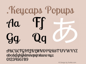 .Keycaps Popups 10.5d23e8 Font Sample