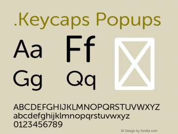 .Keycaps Popups 10.5d23e8 Font Sample