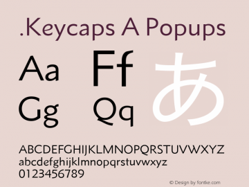 .Keycaps A Popups 10.5d23e8 Font Sample