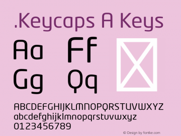 .Keycaps A Keys 10.5d23e8 Font Sample