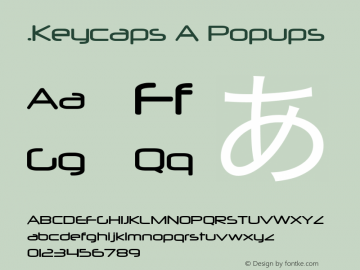 .Keycaps A Popups 10.5d23e8 Font Sample