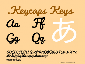 .Keycaps Keys 10.5d23e8 Font Sample