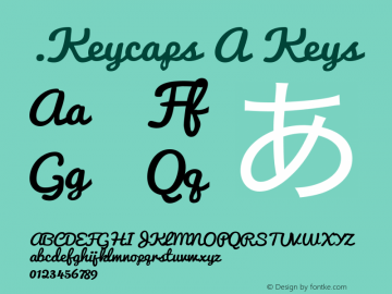 .Keycaps A Keys 10.5d23e8 Font Sample