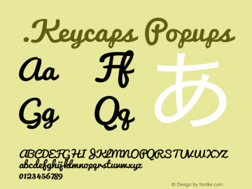 .Keycaps Popups 10.5d23e8 Font Sample