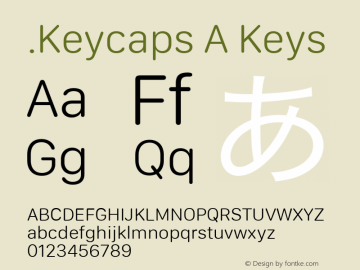 .Keycaps A Keys 10.5d23e8 Font Sample