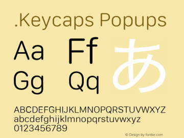 .Keycaps Popups 10.5d23e8 Font Sample