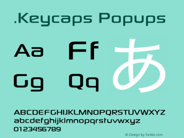 .Keycaps Popups 10.5d23e8 Font Sample