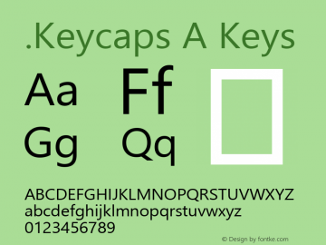 .Keycaps A Keys 10.5d23e8 Font Sample