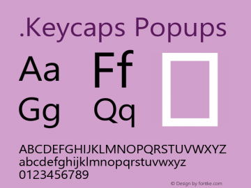 .Keycaps Popups 10.5d23e8 Font Sample