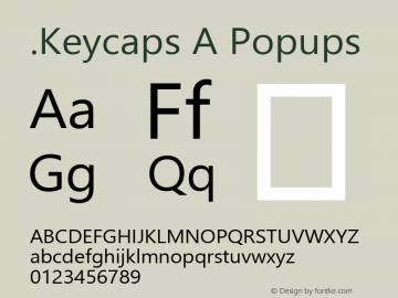 .Keycaps A Popups 10.5d23e8 Font Sample