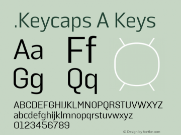 .Keycaps A Keys 10.5d23e8 Font Sample