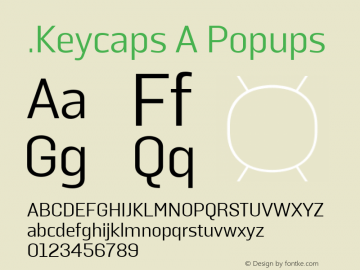 .Keycaps A Popups 10.5d23e8 Font Sample