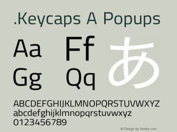 .Keycaps A Popups 10.5d23e8 Font Sample