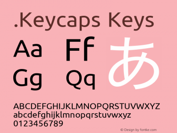 .Keycaps Keys 10.5d23e8 Font Sample