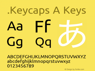 .Keycaps A Keys 10.5d23e8 Font Sample