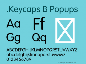 .Keycaps B Popups 10.5d23e8 Font Sample