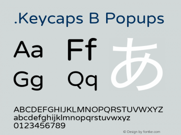 .Keycaps B Popups 10.5d23e8 Font Sample