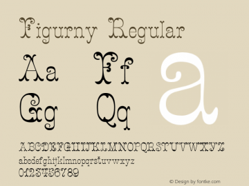 Figurny Version 1.000 2006 initial release Font Sample