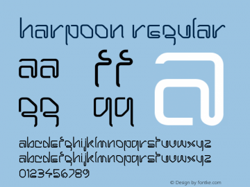 Harpoon v1.0c Font Sample