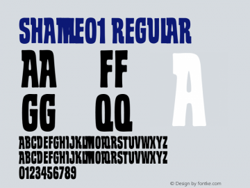 Shample01 OTF 1.000;PS 001.001;Core 1.0.34 Font Sample