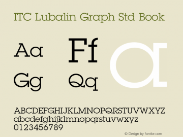LubalinGraphStd-Book Version 2.081;PS 005.000;hotconv 1.0.67;makeotf.lib2.5.33168图片样张