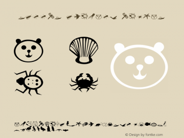 Critter Dingbats Regular Unknown图片样张