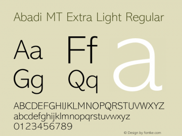 Abadi Mt Extra Light Font Abadimt Extralight Font Abadi Mt Font Abadimt Extralight 001 003 Font Otf Font Uncategorized Font Fontke Com