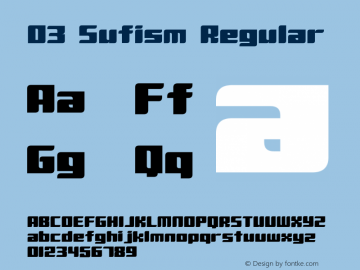 D3 Sufism Regular 1.3图片样张