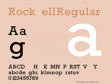 Rockwell Version 1.0 Extracted by ASV http://www.buraks.com/asv Font Sample